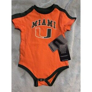 New Colosseum University Of Miami Baby One piece Size 6-12 Months NWT